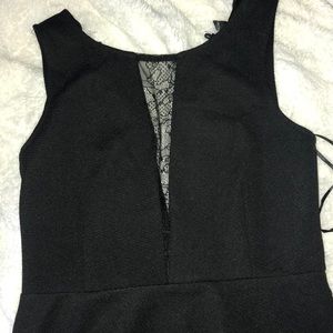 BRAND NEW! Black dress with lace insert